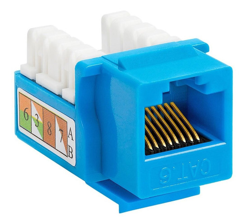 Keystone Jack Rj45 Categoria 6 C&tv Americano Cat6 20 Unidad