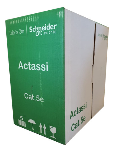 Cable Utp Schneider Actassi Cat 5e 4 Pares 305m Azul Cm