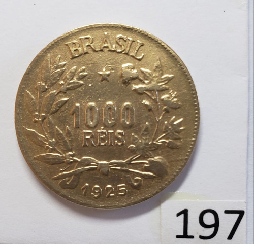 Moeda 1000 Réis 1925 Abundância (soberba) *