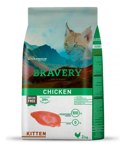 Bravery Gato Chicken Kitten 2kg