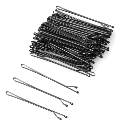 200 Horquillas Para Cabello 6 Cm Peinados Peluquería Belleza Color Negro