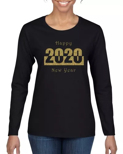 4 Playeras Año Happy New Year 2020 | Envío gratis