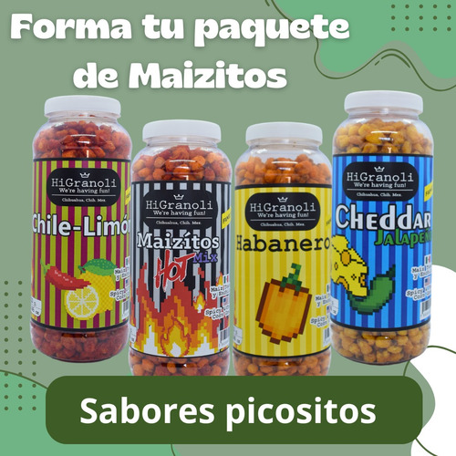 Botana Maiz Premium Higranoli 400g Cheddar Jalapeño 1 Bote