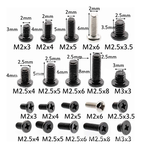 // Kit De Tornillos For Portátiles M2, M2.5, M3 For Lenovo