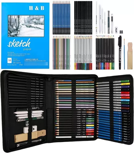 Kit De Dibujo Colores Profesionales 174 Und Shuttle Art