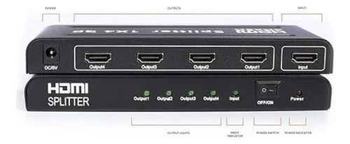 Splitter Hdmi 1x4 4k*2k 3d