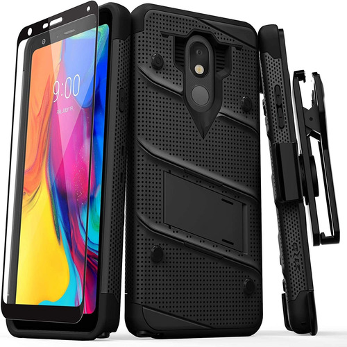 Funda Para LG Stylo 5 Negra + Protector De Pantalla