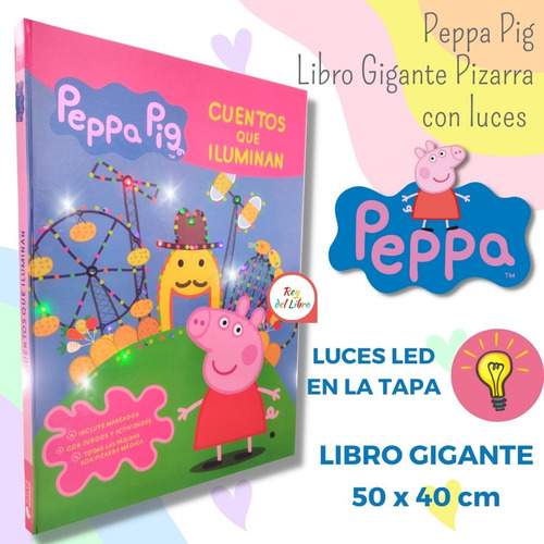 Cuentos Que Iluminan Peppa Pig- Libro Gigante Con Luces Led