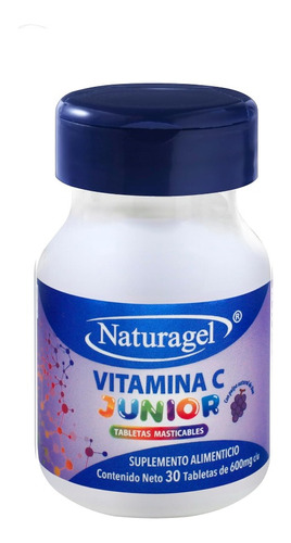 Naturagel Vitamina C Junior 30 Tabletas Masticables Uva