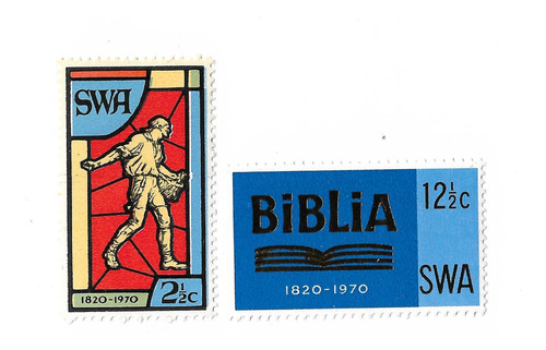 Sudafrica S W A 1970 Soc. Biblica Serie Mint 302/3 15 Euros