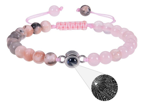 Bonita Pulsera Ajustable Te Amo 100 Idiomas Piedras B417