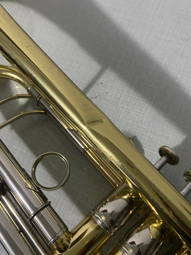 Roy Benson Tr-403 Trompeta Si Bemol Latón Laca C/estuche Dorado (Usado)