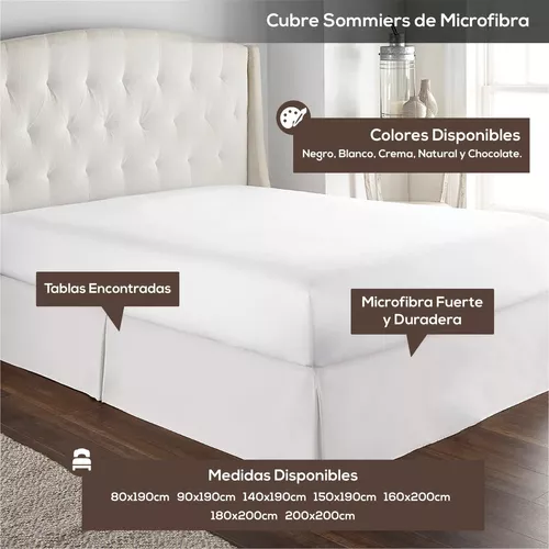 Cubresommier 160x200 Queen Cubre Somier Funda Crema Haussman