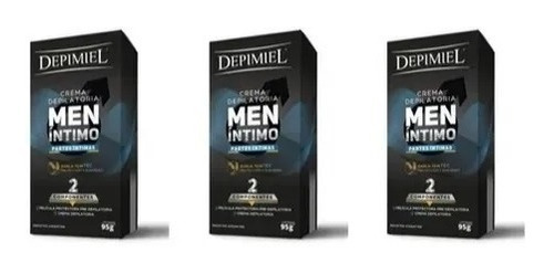 Crema Depilatoria Depimiel Men Íntimo X 95 g X 3 Unidades 