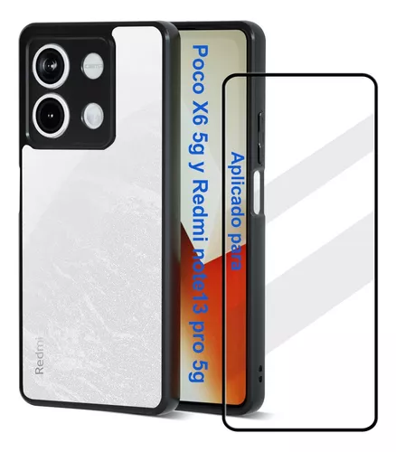 HAOYE para Xiaomi Redmi Note 13 Pro 5G / Poco X6 5G Funda, Gradiente  Transparente TPU Carcasa Cristal Ultra Slim Flexible Suave Silicona Bumper