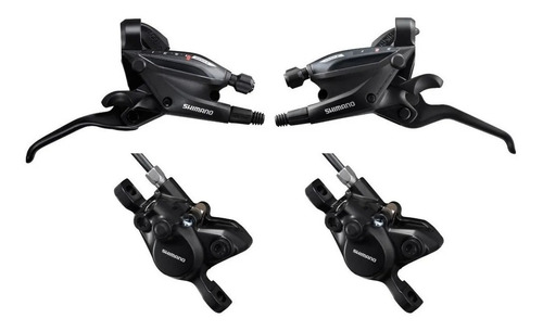 Frenos Hidráulicos + Shifters Shimano Ef505 3x7 Vel Mtb Bulk