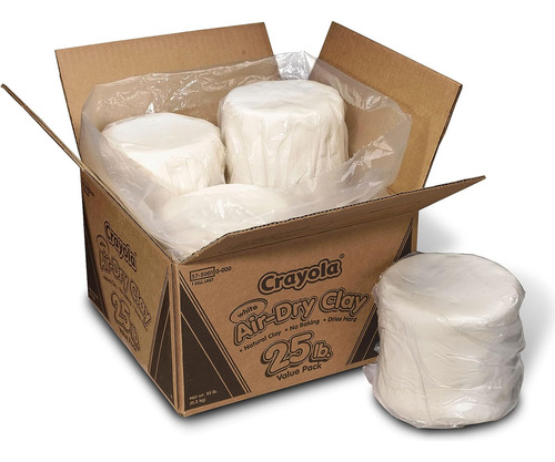 Crayola Air Dry Clay, White, Modeling Clay Para Niños, Manua