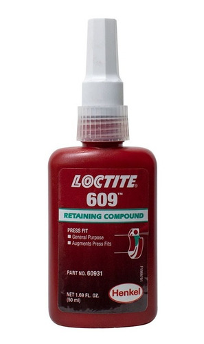 Fijador De Piezas Cilíndricas Loctite 609 X 50ml