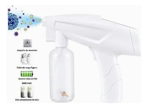 Pistola Inalambrica Uv Desinfectante Sanitizante Nano Spray