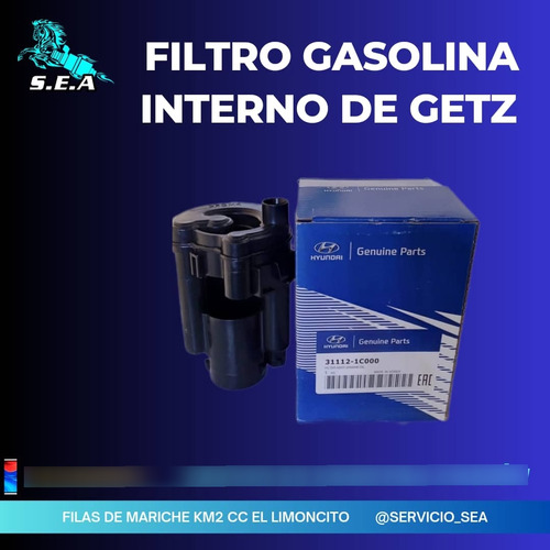 Filtro De Gasolina Interno Hyundai Getz 1.6/1.3 Brisa Sta Fe