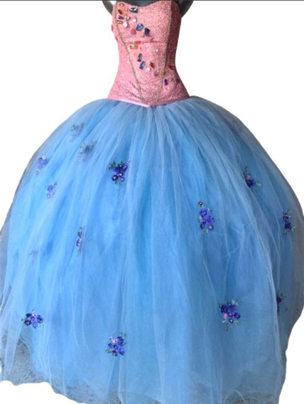 Vestido Xv Años Corset Bordado Y Pedrería De Cristal | Meses sin intereses Vestido Xv Años Corset Bordado Y Pedrería De Cristal | Meses sin intereses