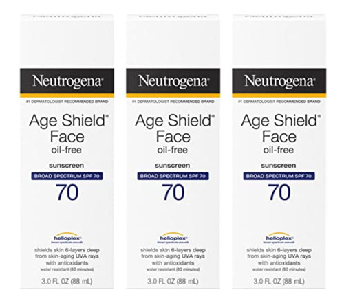 Bloqueador Solar Neutrogena Age Shield Face Loción Protector