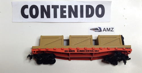 Amz Ferromodelismo Ho Vagon Mantua Plana C/cga.illinois 0620