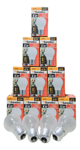 Foco A15 25w Para Refrigerador Perla 10pz