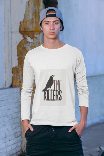 Polera Larga The Killers Rock Grupo Cuervo Estampado Algodon