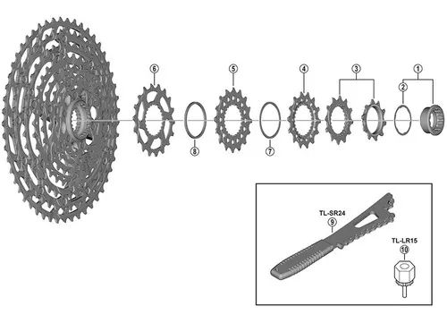 Cog Cassete Shimano Deore/xt/xtr/slx 18 Dentes 12v Cog Cassete Shimano Deore/xt/xtr/slx 18 Dentes 12v