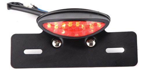 Placa De Matrícula De Freno Led Retro Universal Para Motocic