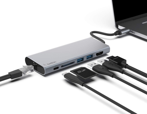 Hub Usb C A Usb 3.0 Usb 2.0 Usb C Hdmi Ethernet Sd Belkin