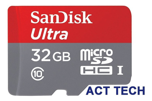 Memoria Sandisk Ultra Micro Sdhc Clase 10 De 32 Gb Con Adapt