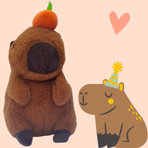 Capivara De Pelúcia Que Canta Com Voz Cenoura E Coração