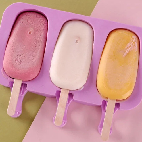 Molde De Paletas De Hielo Conejos De Silicona For Niños