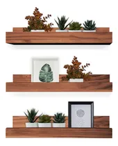 Comprar Kit 3 Repisa Estante Biblioteca Especiero Madera 60cm Oferta