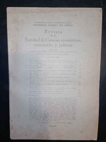 Revista Facultad Ciencias Económicas Y Políticas Tomo 9 Unl