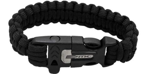 Imagem 3 de 6 de Pulseira Paracord Bracelete Pederneira E Apito Sobrevivência