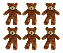 Comprar Peluches Mayoreo 6 Pzas Osos Color Café 20 Cm Envío Gratis