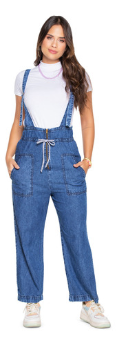 Overall Largo Mujer Azul Atypical 89116