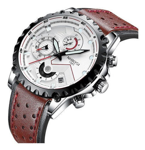 Nibosi Relojes Deportivos Para Hombres Correa De Cuero Imper