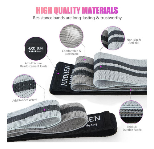 Bandas De Resistencia De Hurdilen For Hacer Ejercicio, 3 De