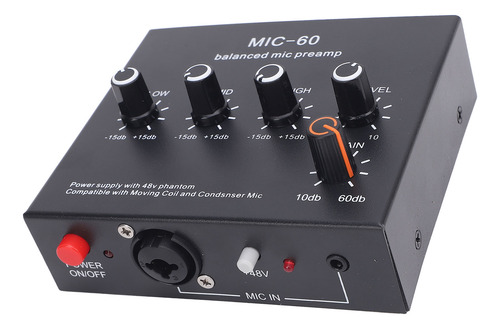 Preamplificador De Micrófono Dinámico Que Mejora La Calidad