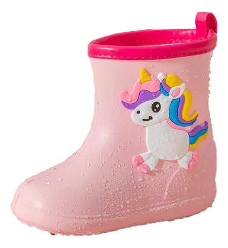 Botas De Lluvia Niños Antideslizantes Impermeables Cómodo
