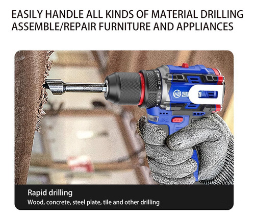 Kit De Destornilladores De Impacto Inalámbricos Sin Escobill