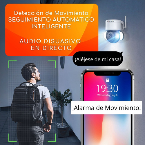 Imagen 3 de 10 de Cámara Ip Domo Wifi Inteligente Ultrahd-motorizada Onvif Ptz