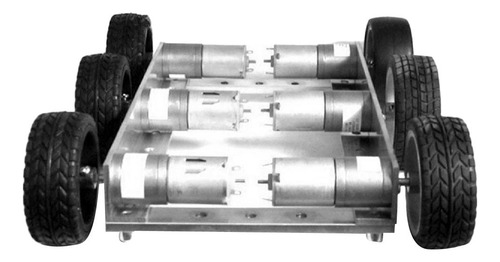 Chasis De 6wd Robot Chassis Con 6pcs Motors Visualización