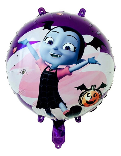 10 Globos Metalicos De Vampirina 45cm