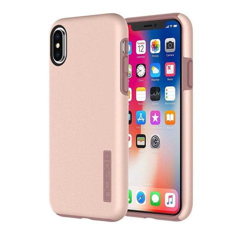 Case Antishock Incipio Dualpro Para iPhone X / Xs 5.8 Rosa