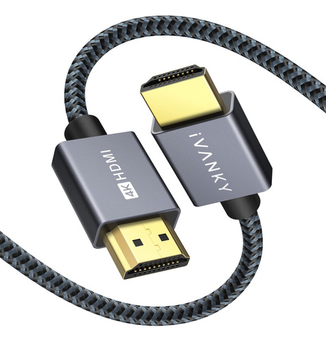 Cable Hdmi Ivanky 4k 6.6 Pies, Velocidad 18 Gbps Cable Hdmi